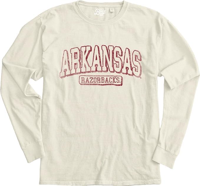Blue 84 NCAA Unisex-Adult NCAA Officially Licensed Long Sleeve T-Shirt Ivory Dyed Ringspun Vintage - Image 3