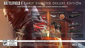 Video Game Battlefield 1 Early Enlister Deluxe Edition - PlayStation 4 Book