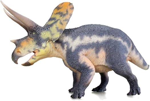 Prehistoric Dinosaur Animal Model, 1/35 Scale Haolonggood Torosaurus Display Figurine, Educational Collectible Replica Wang Bo Dang