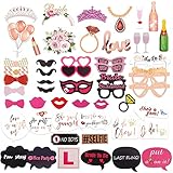 La cinta adicional se puede usar para que quede más fijo. Varios accesorios para selfies, perfectos para despedidas de soltera.