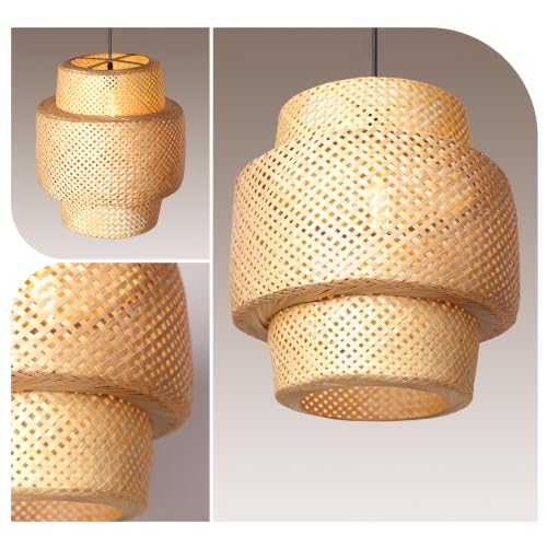Image of Habere India-All the Cultures Fabricating India Bamboo Lamps | Pendant Lamp | Cafe Lights | Rattan Ceiling Lamps | Bamboo Cafe Lamp (01)