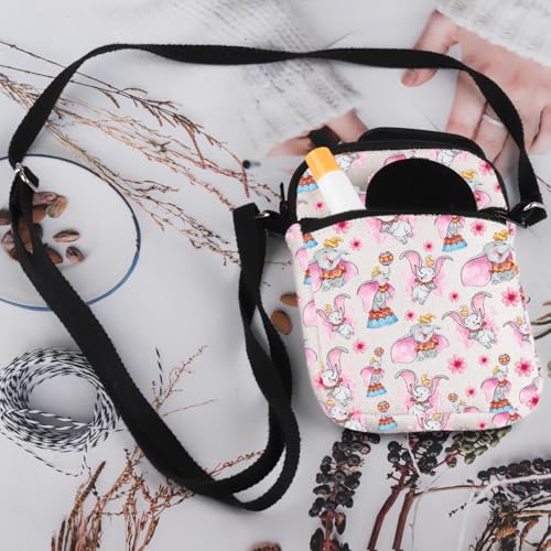 JYTAPP Flying Elephant Crossbody Bag Elephant Lover Fan Gift Believe In Yourself And You Will Unstoppable Gift3