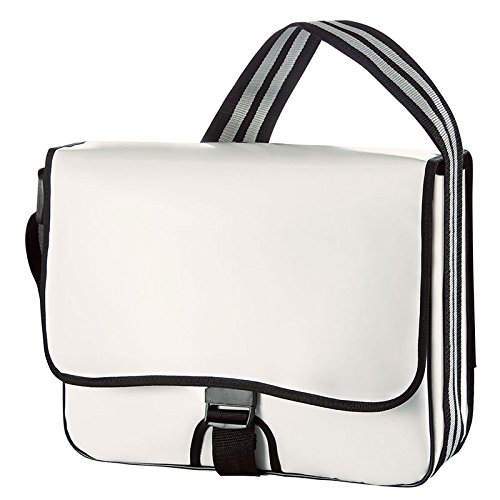HALFAR sacoche 1109109 blanc sac bandoulière compartimenté multi-usage