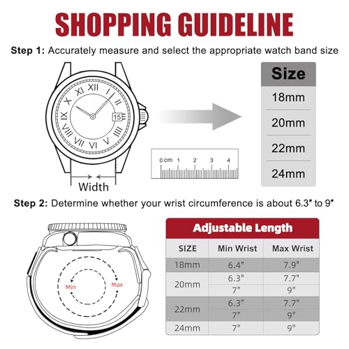 Image of Ritche Christmas Gift Nylon Sport Watch Band for men women Quick Release 20MM 22MM Replacement Watch Strap Compatible with Timex Expedition watch Black /Navy Blue /Crimson Red /Pumpkin Orange /Army Green, White Elephant Gifts, Stocking Stuffers For Men