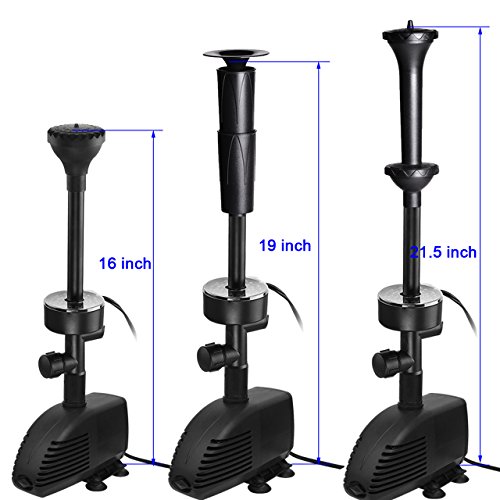 Bomba Sumergible COODIA CM-328 con Luz LED RGB y Kit de Boquillas para Fuente de Jardín miniatura 6