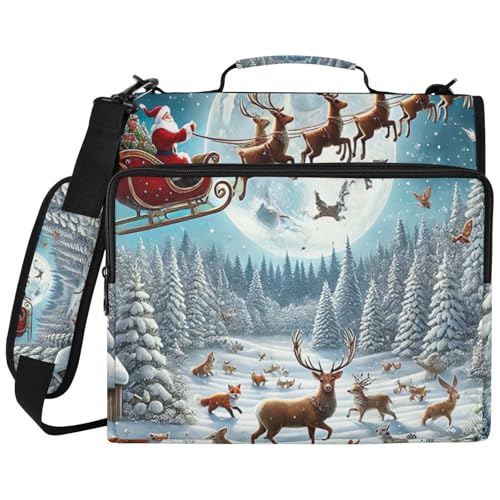 Sac de rangement anti-perte à 3 anneaux avec pochette ordinateur portable pour ranger vos cours
