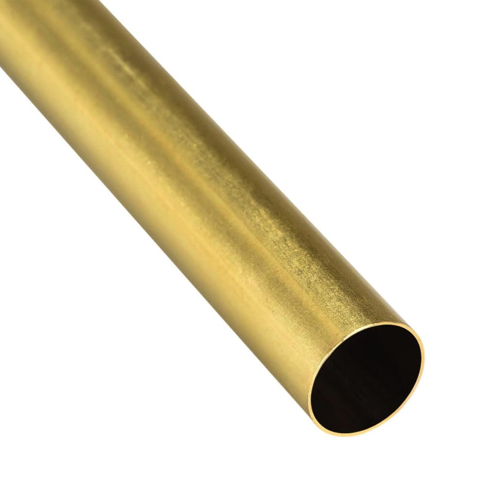 PULaif Copper Tubes Pipe, H62 Brass Seamless Round Tube 500mm Length With 20-21mm OD And 0.5-3mm Wall Thickness(21x1x500mm)