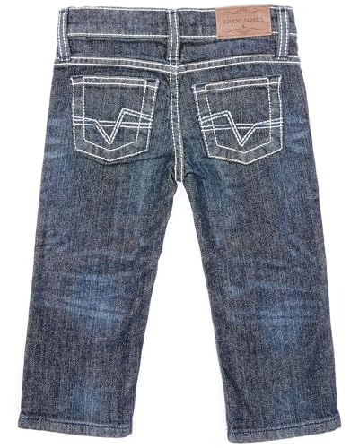 Cody James Toddler-Boys' Night Hawk Medium Wash Mid Rise Stretch Relaxed Bootcut - Ctfa20j243