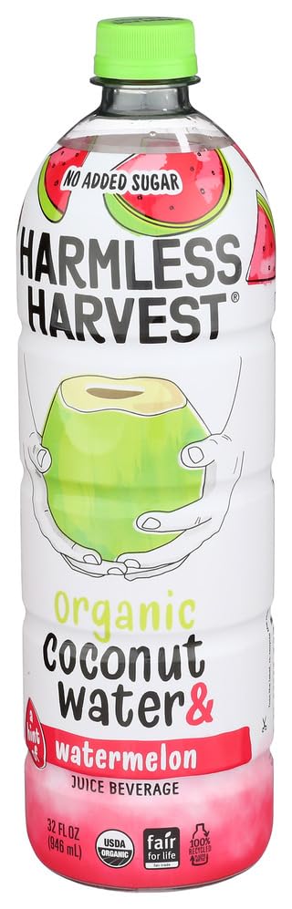 Image of Harmless Harvest Organic Coconut Water With Watermelon, 32 oz