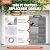 VEVOR Carport Replacement Canopy Cover Side Wall 10 x 20 ft, Garage Tent Shelter Tarp Heavy-Duty Waterproof & UV Protected, Easy Installation with Ball Bungees,White (Top and Frame Not Included)