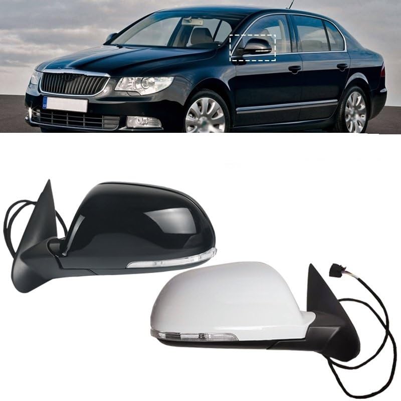Rétroviseur Skoda Octavia anti-buée réglable électriquement pour angle mort - 2