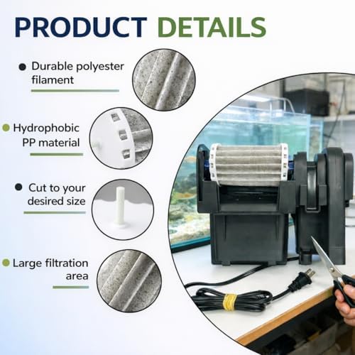 Nispira Replacement Bio-Wheel Filter Cartridge Compatible with Marineland Penguin 150 & 150B Power Filters β Biological Filtration Media for Clear Aquarium Water, 2 Pack - 3