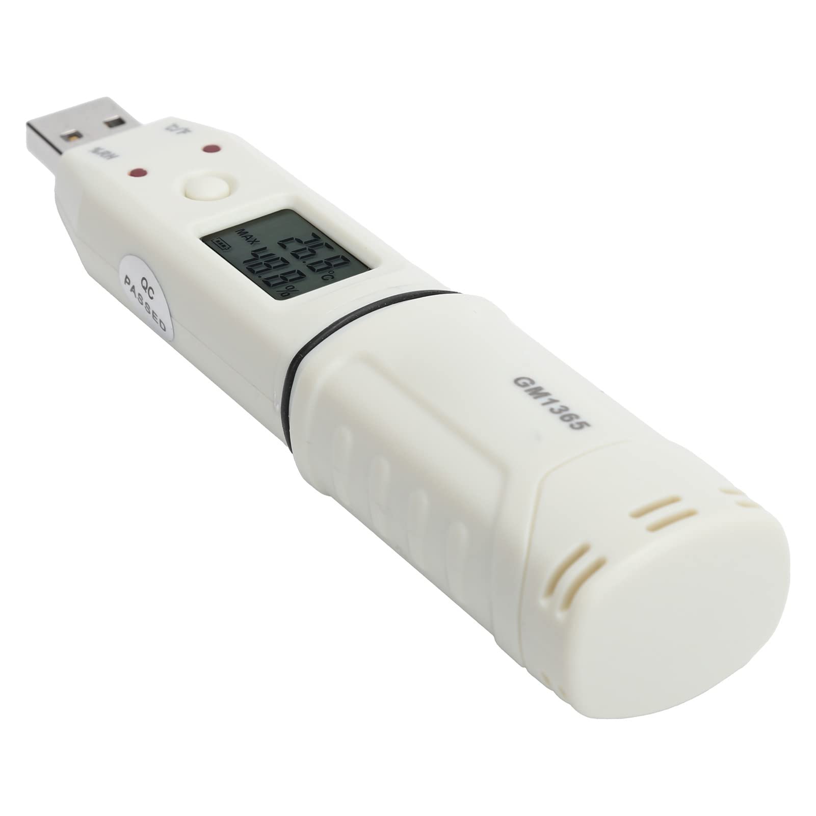 Temperatura Digital Humedad Logger Termómetro Interior Higrómetro Detector Recordadora de Datos con Alarma