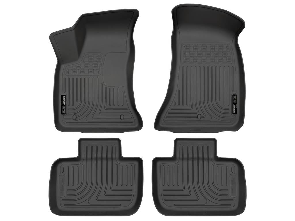 Husky Liners Weatherbeater Floor Mats Fits 2011-2024 Chrysler 300 Dodge Charger Rear Wheel Drive only Front 2nd Row
