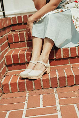 Image of Sandgrens Handmade Swedish Wood Clogs for Women, High Heel Sandal | Victoria
