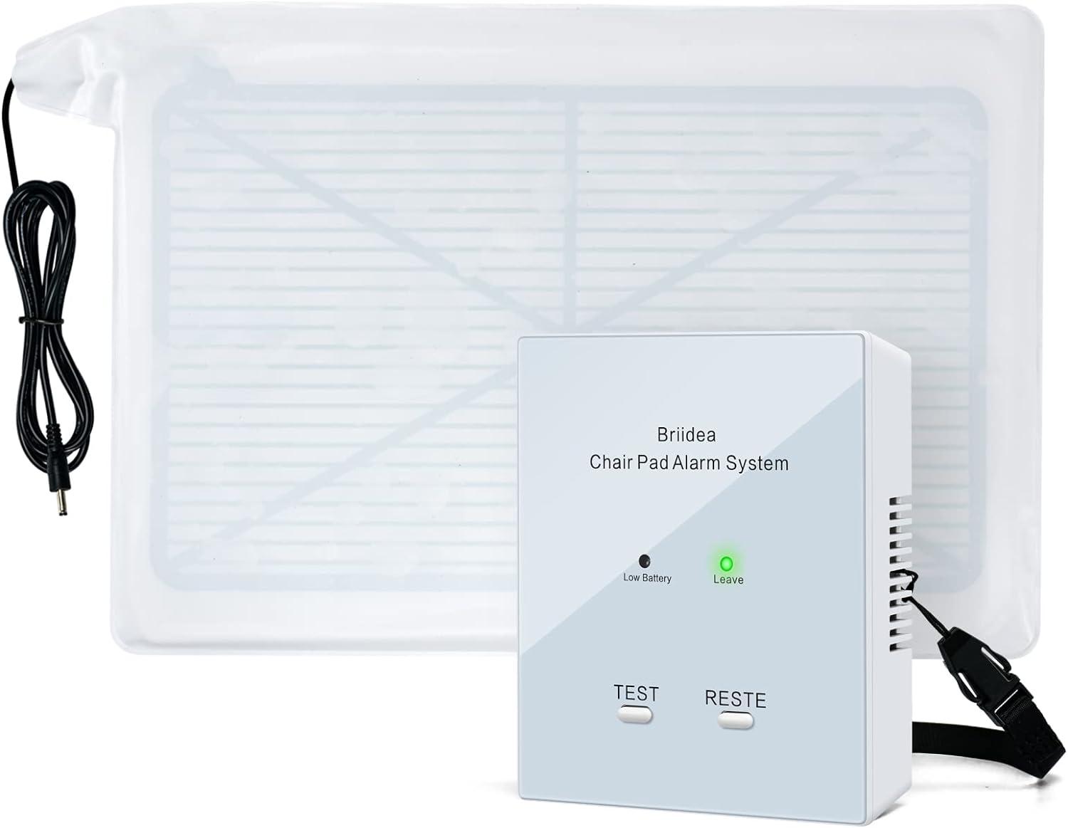 Alarma de silla para pacientes ancianos con demencia, alarmas de silla briidea y prevención de caídas para ancianos, doble protección de iluminación