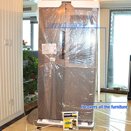 20 Piece Multi Use Great Value,Drop Cloth,Plastic Drop Cloth, 9X12Feet, Plastic Painting Tarp Waterproof Plastic Cover Clear Tarp Plastic Sheeting #TOP4