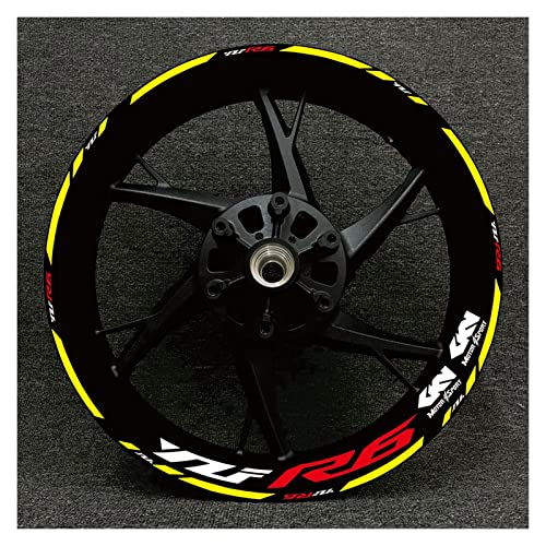 Autocollant pour jantes réfléchissant moto décalcomanie moyeu intérieur MT07 R1