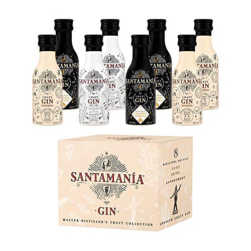 Colleción SANTAMANIA GIN u0096 Surtido 8 miniaturas 5cl.