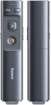 Baseus Orange Dot Kablosuz Sunum Kalemi (Lazer), Gri