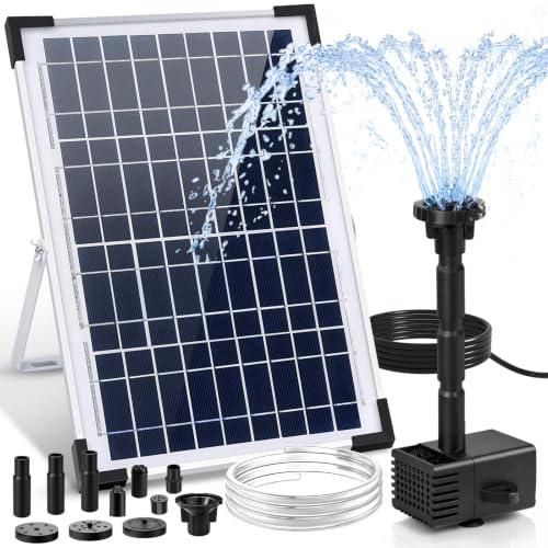 DDcafor Solar Water Fountain Pump 12W Solar Water Pump for Fountain