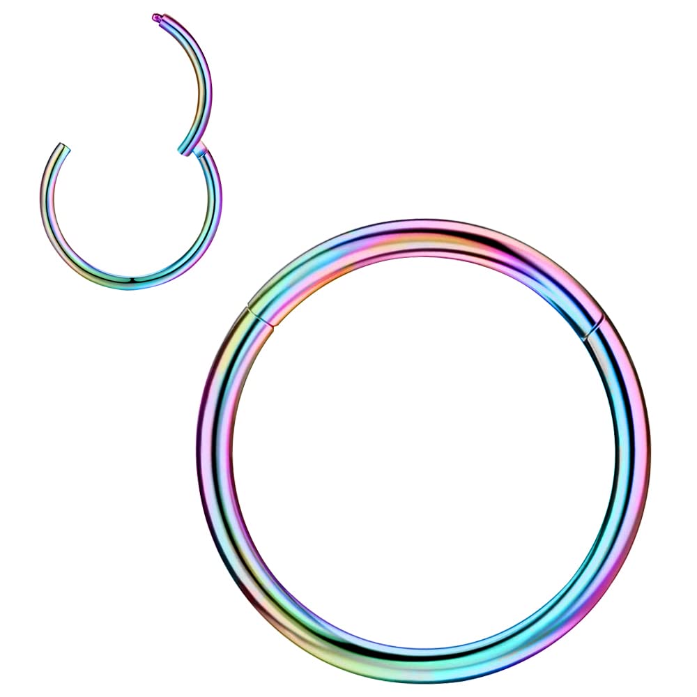 Anello Piercing Naso Clicker AceFun - Argento, Nero, Oro - 18G/20G 6-10mm - Foto 2