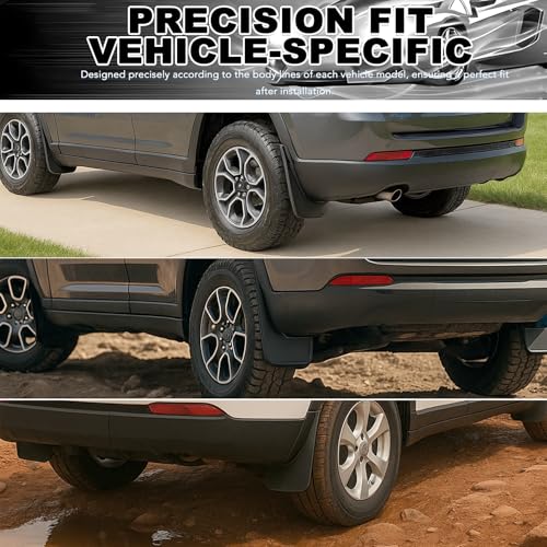 Image of 4Pcs Wheel Tire Mud Flaps fit for Jeep Grand Cherokee 2022 2023 2024 2025(Excluding L Model) Mud Guards Front Rear Splash Guard Rim Protector Accessories