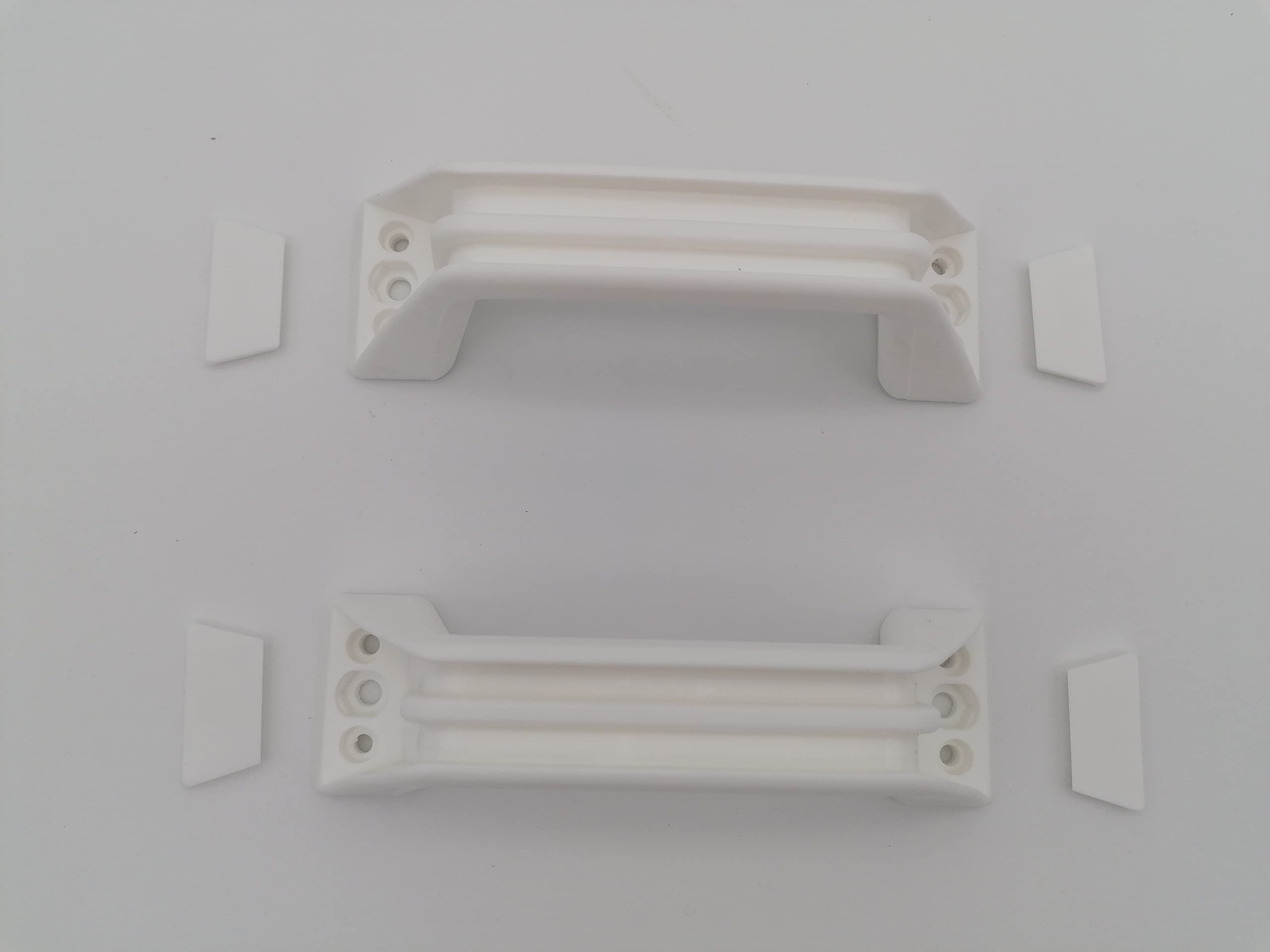 CR-MOESANCO® Set 2 Maniglie per Roulotte o Rimorchio Bianco ZADI