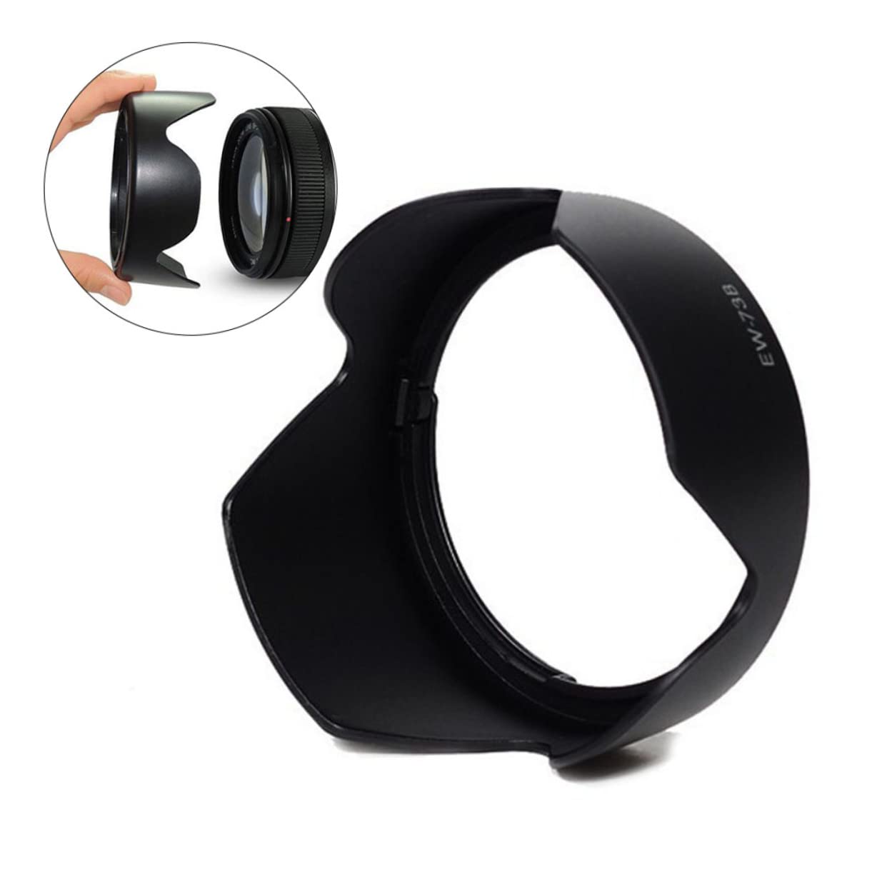 Balacoo Ew73b Replacement Lens Hood for 18-135mm -s Prevent Versatile Tulip Shape Easy to Install