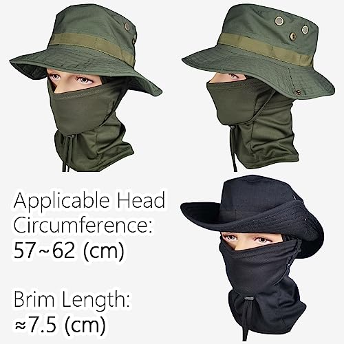 NALEINING Viseira de sol + boné balaclava, chapéu de proteção solar ao ar livre, para pesca, escalad