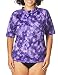 Kanu Surf Women's Plus-Size Sydney Plus Size UPF 50+ Sun Protective Rashguards, Purple, 3X
