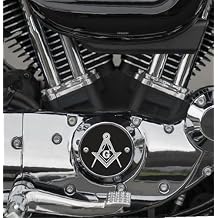 Masonic Sportster Points/Timing Cover Compatible with Harley Davidson Motorcycles Fits Sportster 883 & 1200 Motors