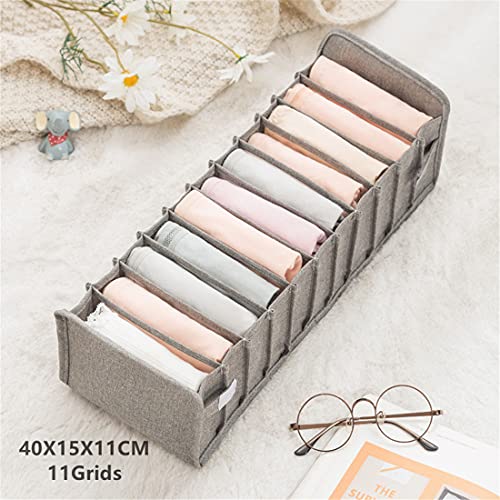 Socks Bra Underpants Foldable DiviUnderwear Storage Box der Drawer Closet Organizer Household Clothes Storage Sorting Tools (M:40X15X11cm(For underwear))