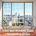 33 Ft Window Grille Inserts Grid Kit, 2 Rolls TPE Self-Adhesive Window Grid Kit with 2 pcs Scraper Tool, Peel and Stick Trim Molding, Flexible Molding Window Trim for Windows Door Frames
