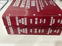 Motor Imported Car Repair Manual. Asian. 2001-2005 Acura-Lexus-Mazda-Toyota. Mechanical Repair. Professional Service Trade 23rd Edition. Two Volume Set 1582512515 Book Cover