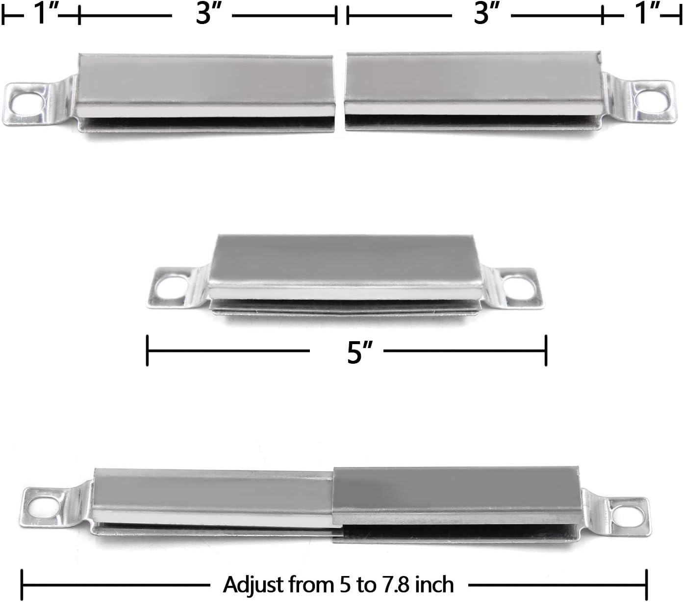 Hongso Zestaw części zamiennych do grilla Charbroil Advantage Series 4 Burner 463240015, 463240115, 463343015, 463344015, palnik do rur ze stali nierdzewnej, osłona namiotu z płytą grzewczą,