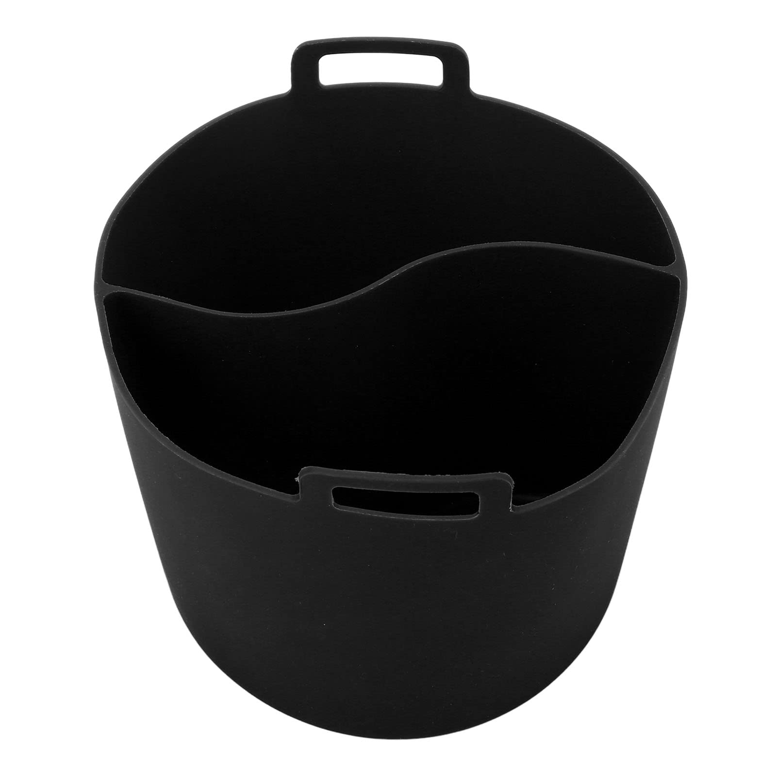 Revestimiento de Olla de Cocción Lenta, Silicona de Grado Alimenticio, Resistente a Fugas, Reutilizable, Resistente Al Calor, Revestimiento Divisor de Olla (Negro)