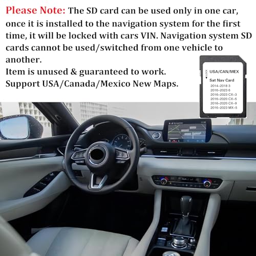 Última versão de atualização de mapas cartão SD de navegação compatível com 3 6 CX-3 CX-5 CX-9 MX-5