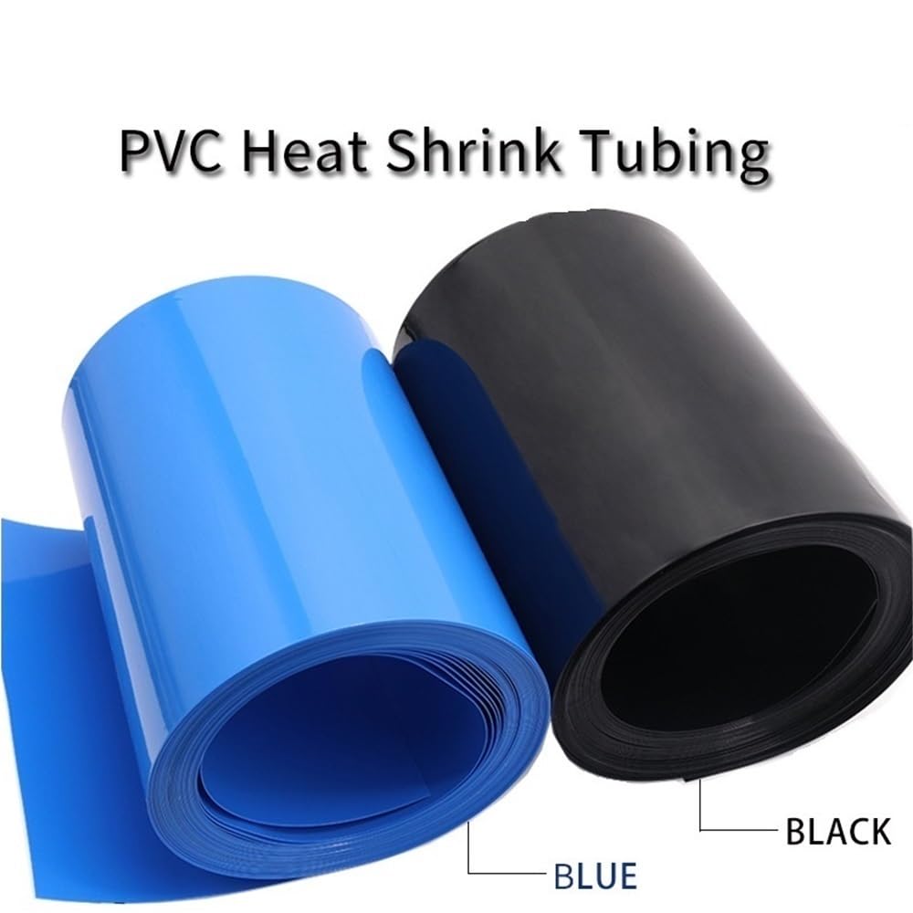 Rurki termokurczliwe do izolacji przewodów, Rurka termokurczliwa PVC do 18650 Multicolor w wielu rozmiarach(Blue,150MM*95MM*10METERS)