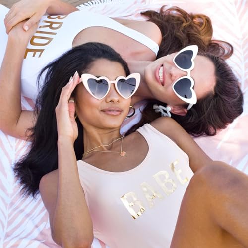 Lunettes de soleil coeur style rétro pack de 20 montures légères pour mariage et fête - 7