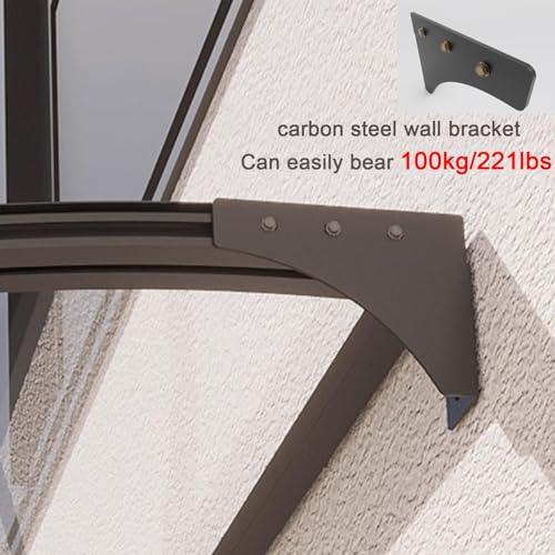 Auvent extérieur traité UV avec structure en aluminium durable - 8