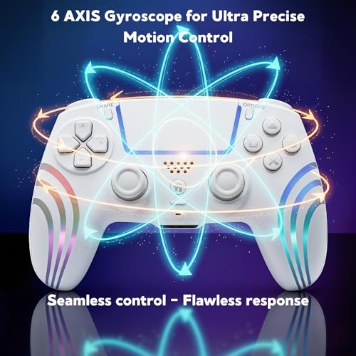 Image of CtrlXs Wireless RGB Controller for PS5, PS5 Slim, PS5 Pro and PC - Hall Effect Anti Drift Joysticks, Fast Response Triggers, Programmable Turbo Buttons, Dual Vibration, 6-Axis Motion Sensor Gamepad