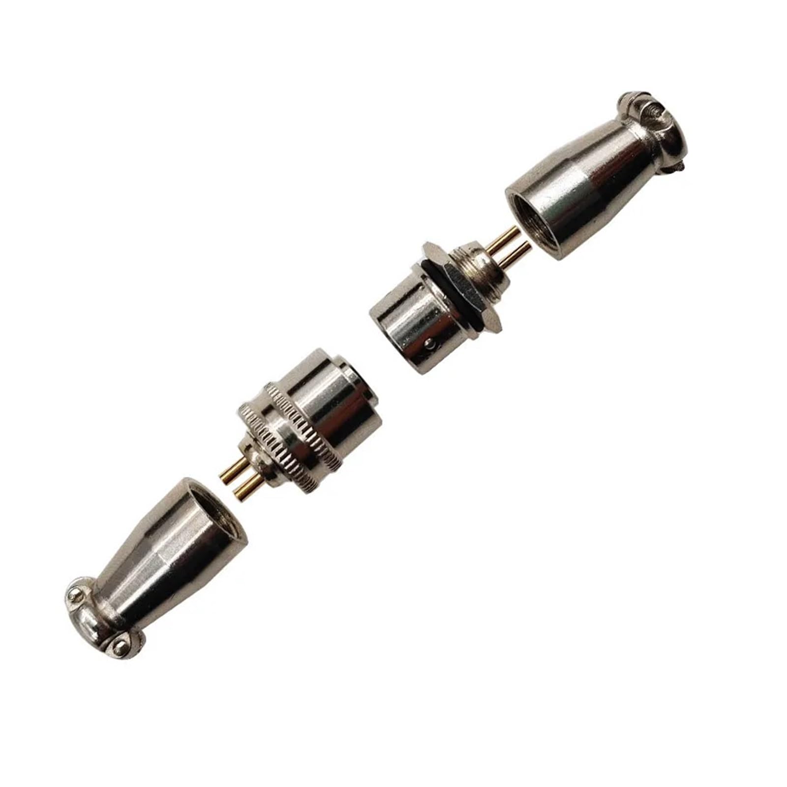 10 szt. XS8J/K samoblokujące małe metalowe złącze lotnicze typu Push-Pull | Wtyczka/gniazdo 2/3/4 rdzenia(4PinDocking 10pcs)