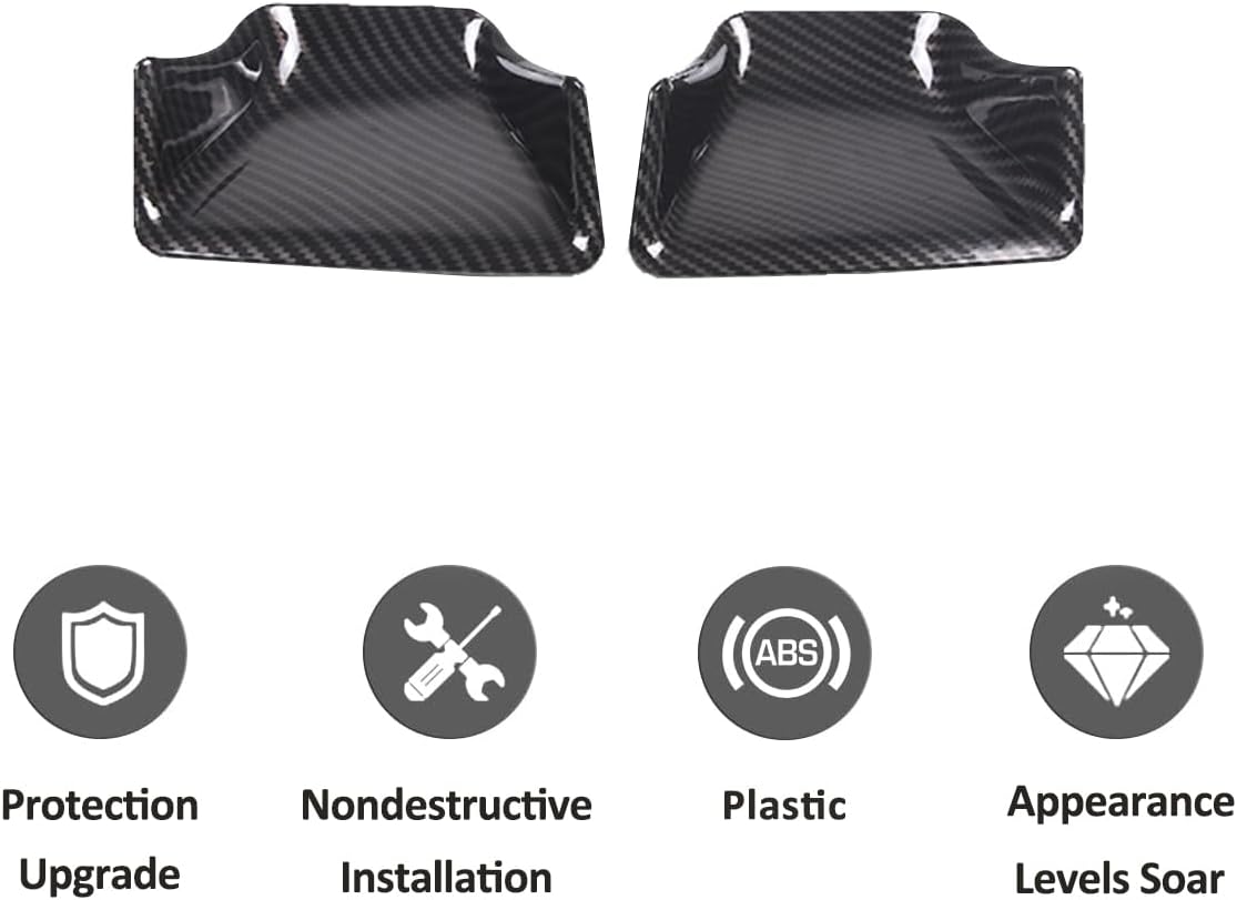 Carbon Fiber Look Cover Trims Accessories Body Door Handle Bowl Moulding for Chevrolet Corvette C6 2005-2013 Car Door Handle Bowl Cover Trim Frame (Carbon Fiber)