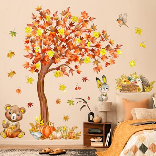 Vinilos Decorativos Árbol Maple de Otoño