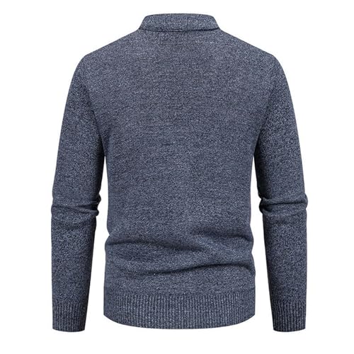 Chaqueta hombre manga larga de punto trenzado con cuello de chal estructurado premium