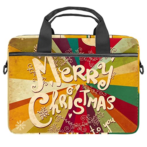 Sacoche ordinateur portable Merry Christmas en bandoulière pour égayer vos trajets de bureau