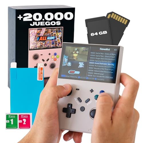 Kulturdenda Consola retro R43s Pro: +20.000 juegos retro, consola portátil para videojuegos con pantalla IPS de 4,3 Kulturdenda Consola retro R43s Pro: +20.000 juegos retro, consola portátil para videojuegos con pantalla IPS de 4,3