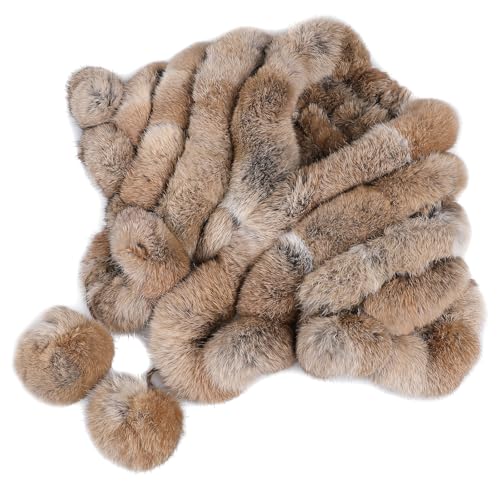 Luxury Genuine Rabbit Fur Shawl For Women-Ladies Real Fur Cape Ruffle Wraps Winter Warm Shawls2