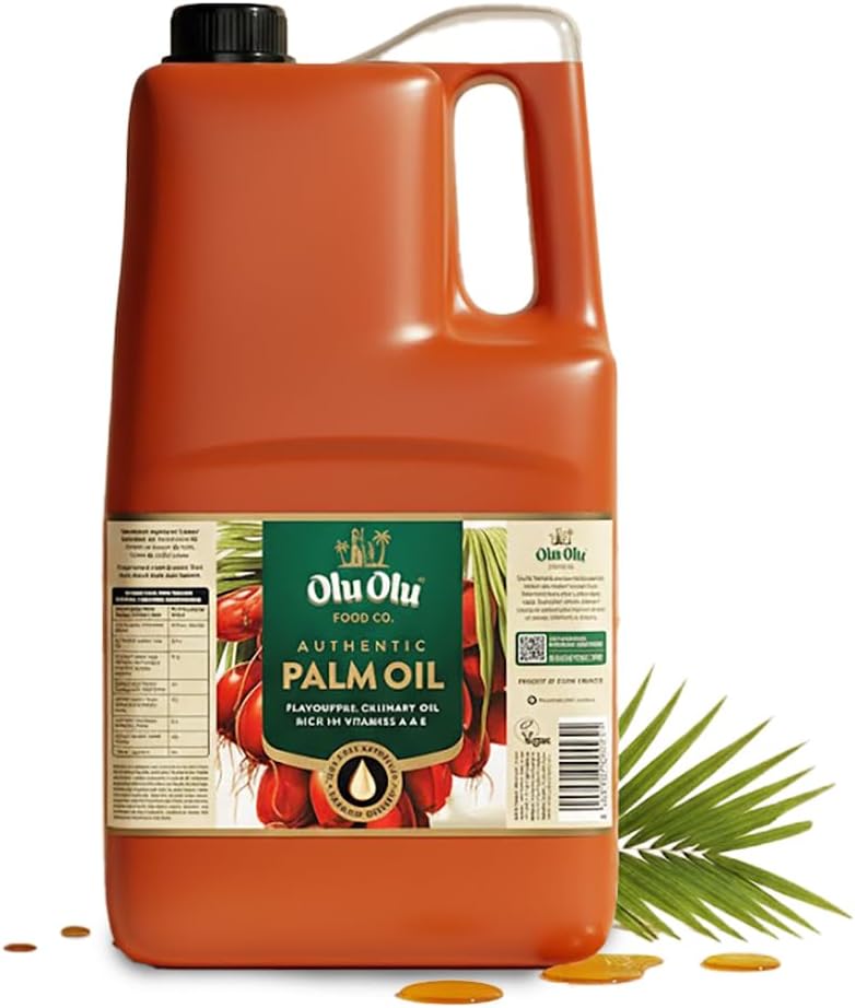 Africa Select Olu Olu Palm Oil 4L | Pure & Natural Red Palm Oil | Family Size